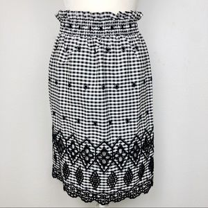 BETSEY JOHNSON Gingham Paper Bag Waist Skirt 2